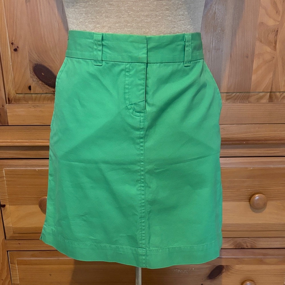 Lilly Pulitzer Vibrant Green A-Line Skirt